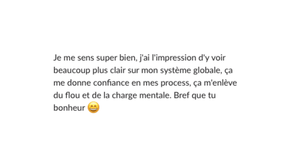 Témoignage client